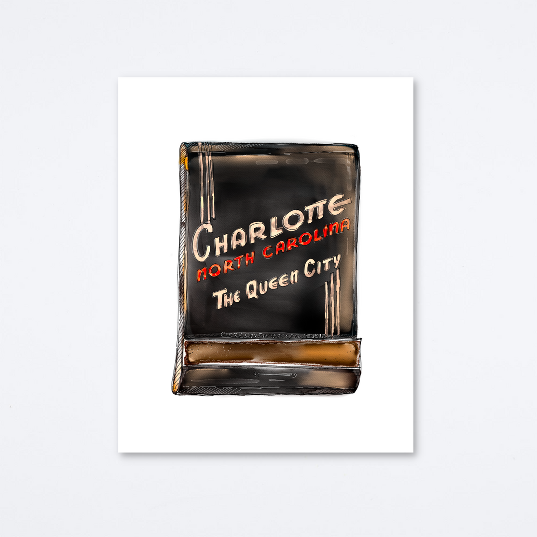 Charlotte Queen City Art Print