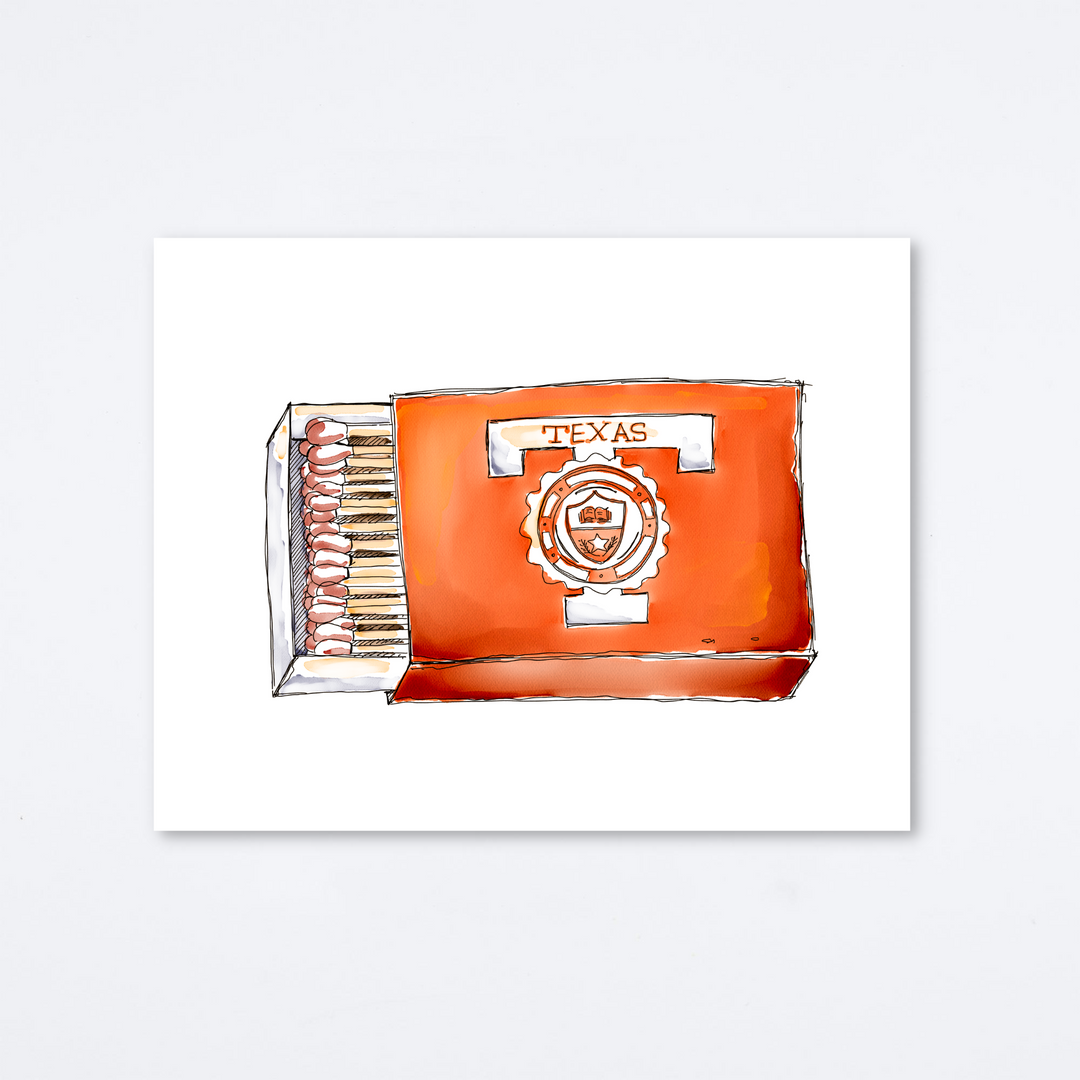 Texas Longhorns Art Print